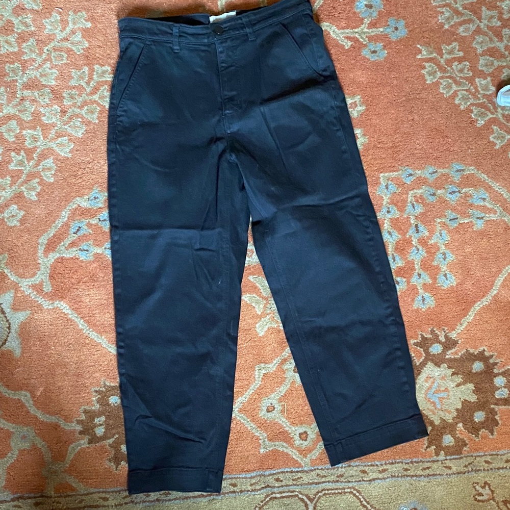 Everlane Straightleg Crop Black Pants 12